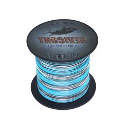 GEVICONT Blue Camo Test 100% PE Braided Fishing Line Super s