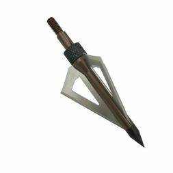 Brown 3 Fixed Blade Archery Broads Heads Grain Arrow Quality